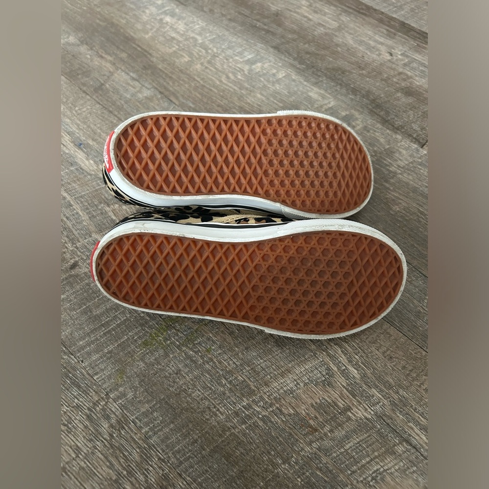 Vans Toddler Girls Leopard Print Slip-On Shoes Size 10c - Picture 6 of 7